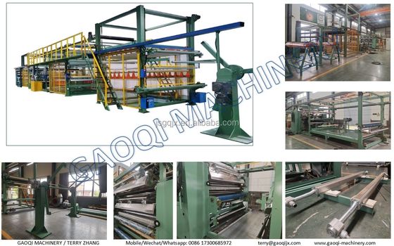 15000mm*2450mm*3800mm Flame Laminating Machine for Corduroy Flame Lamination Process