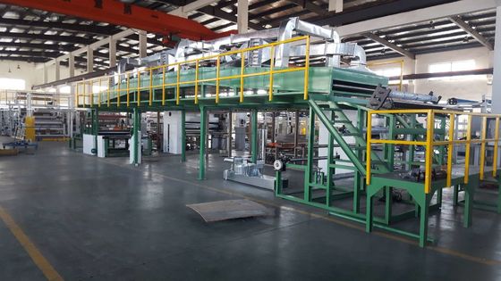 18500mm*3000mm*4550mm Clothing BOPP PET Film Laminating Machine with Water Based Glue